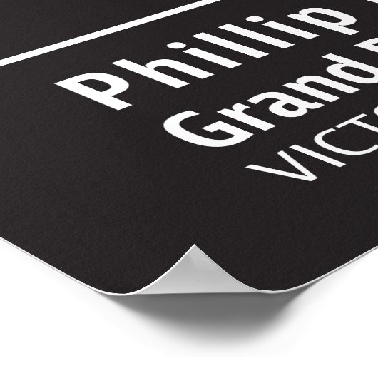 Phillip Island Grand Prix Circuit Art Poster (Hoek)