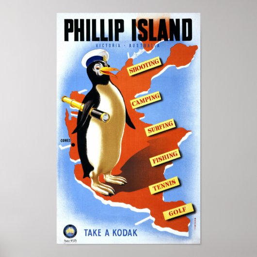Phillip Victoria Australia Vintage Poster (Voorkant)