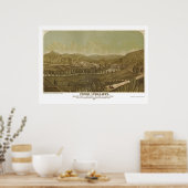 Phillippi, WV Panoramic Map - 1861 Poster (Keuken)
