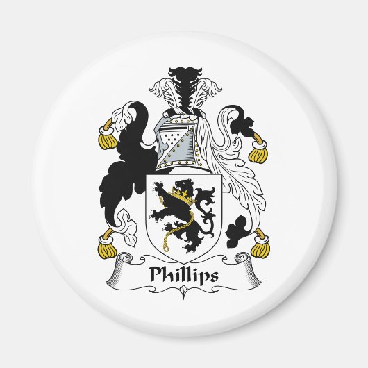 Phillips Family Crest Magneet (Voorkant)