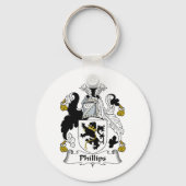 Phillips Family Crest Sleutelhanger (Voorkant)