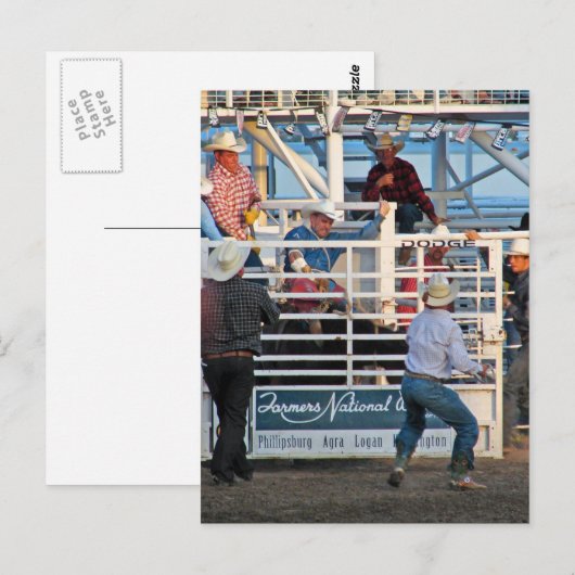 Phillipsburg, Kansas Rodeo 2007 Briefkaart (Voorkant / Achterkant)