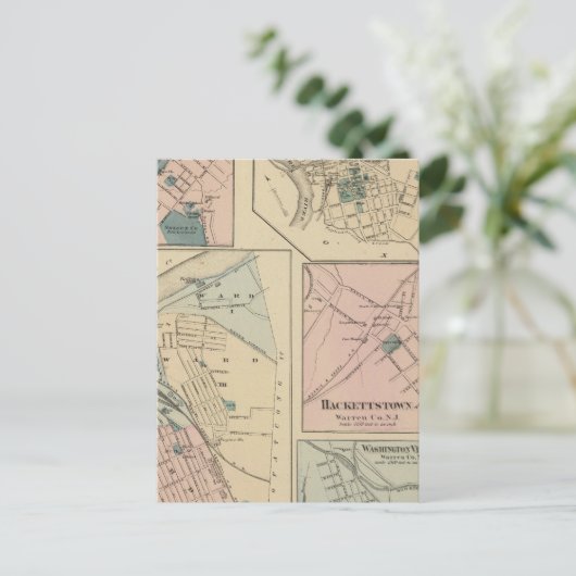 Phillipsburg, NJ Briefkaart (Staand voorkant)