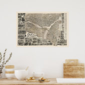 Phillipsburg, NJ & Easton, PA Panoramic Map - 1900 Poster (Keuken)