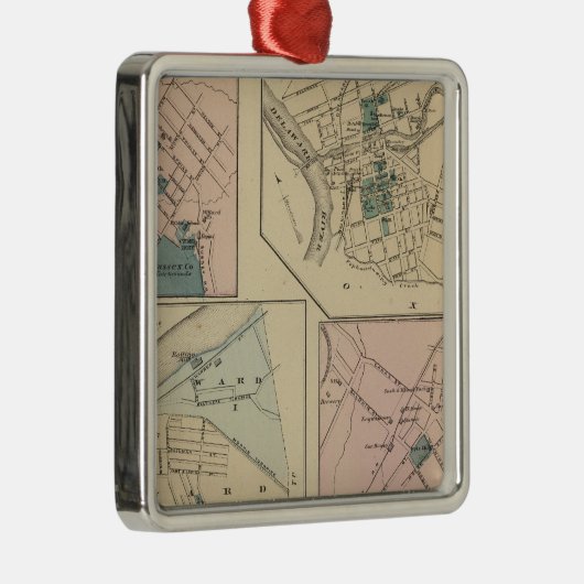 Phillipsburg, NJ Metalen Ornament (Rechts)