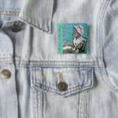 Phillis Wheatley Vierkante Button 5,1 Cm (In situ)