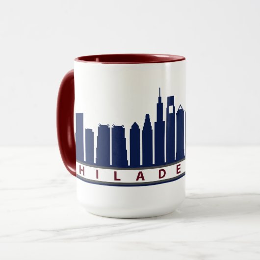 Philly 2019 Skyline Mok bij de marine (Voorkant links)