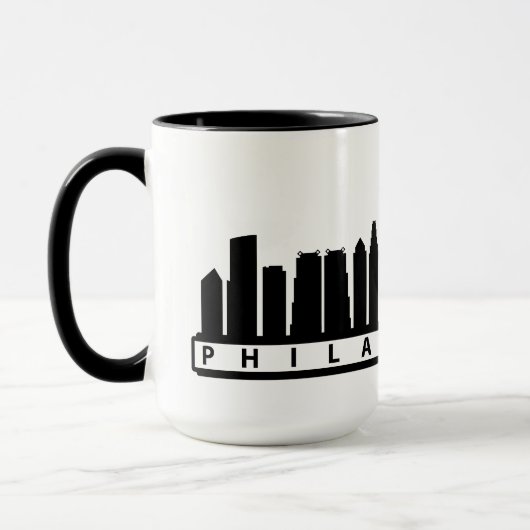Philly 2019 Skyline Mok in het Zwart (Links)