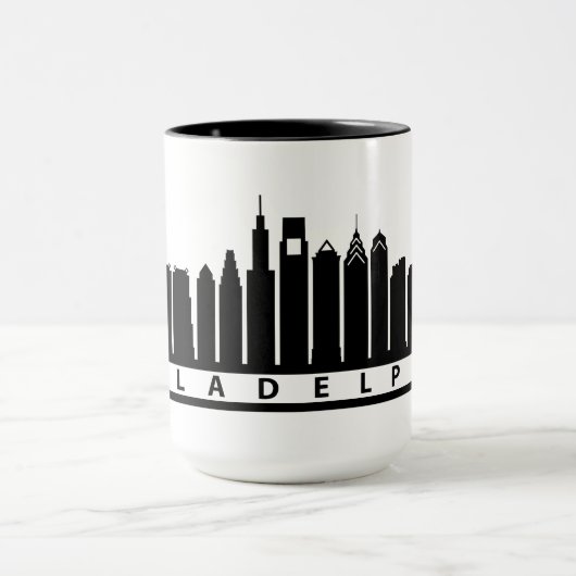 Philly 2019 Skyline Mok in het Zwart (Midden)