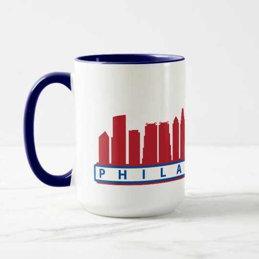 Philly 2019 Skyline Mok in Red White en Blue (Links)
