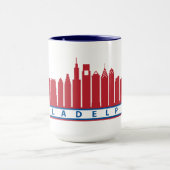 Philly 2019 Skyline Mok in Red White en Blue (Midden)
