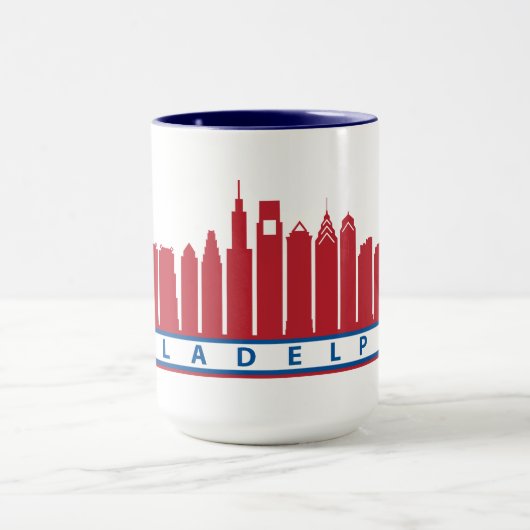 Philly 2019 Skyline Mok in Red White en Blue (Midden)