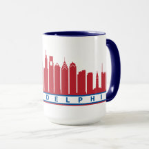 Philly 2019 Skyline Mok in Red White en Blue