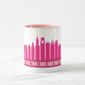 Philly 2019 Skyline Mok in Roze (Midden)