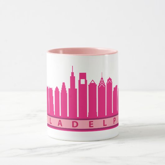 Philly 2019 Skyline Mok in Roze (Midden)