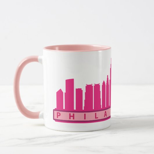 Philly 2019 Skyline Mok in Roze (Links)