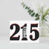 Philly 215 briefkaart (Staand voorkant)