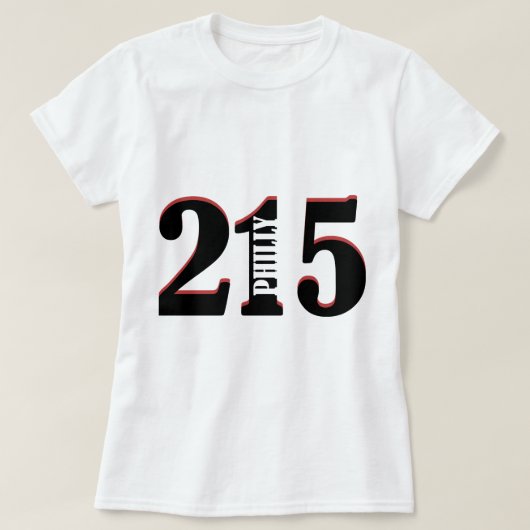 Philly 215 t-shirt (Design voorkant)
