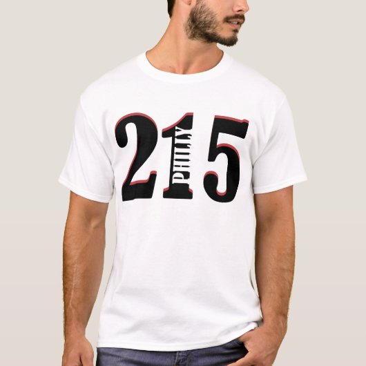 Philly 215 t-shirt (Voorkant)