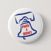 Philly 4 Hillary Button (Voorkant)