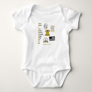 Philly Acroniem Tourist Baby Bodysuit