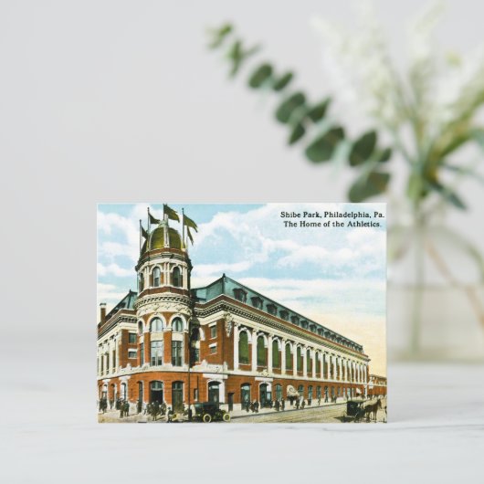  Philly Baseball Shibe Park Athletics Briefkaart (Staand voorkant)