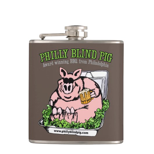 Philly Blind Pig BBQ Heupfles (Voorkant)
