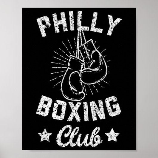 Philly Boxing Club - Boxer-handschoenen Poster (Voorkant)