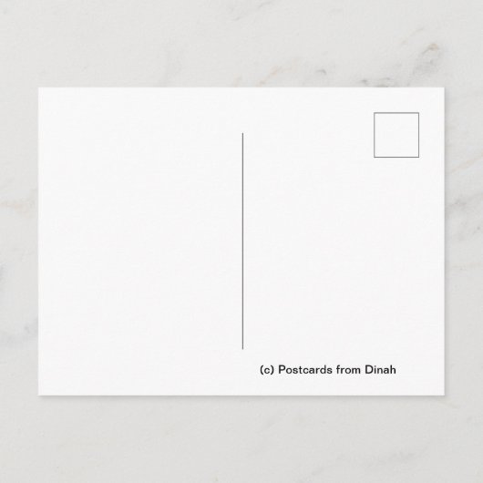 Philly Cat in Chinatown Briefkaart (Achterkant)