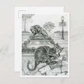 Philly Cat in het Rittenhouse Briefkaart (Voorkant / Achterkant)
