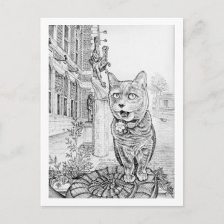 Philly Cat near Academy of Natural Sciences Briefkaart