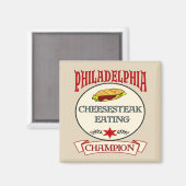 Philly Cheese Steak Champ Magneet (Voorkant / Achterkant)