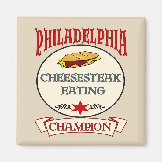 Philly Cheese Steak Champ Magneet (Voorkant)
