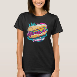 Philly Cheesesteak Synthwave 80s Retrowave Esthet T-shirt