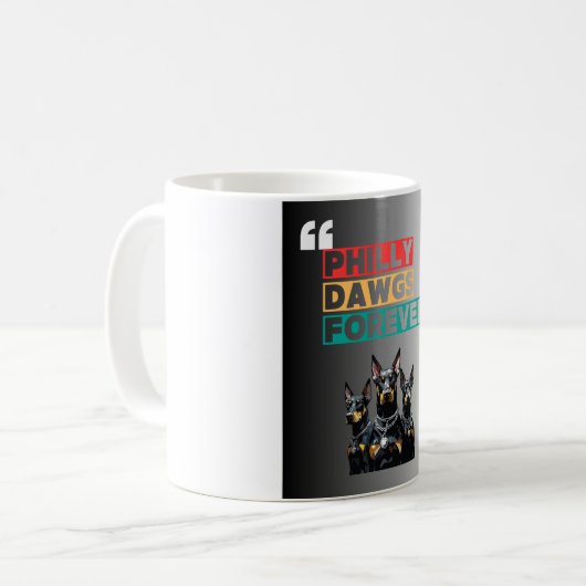 Philly Dawgs Forever Mug – Philly Pride Coffee Koffiemok (Voorkant links)