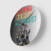 Philly Dawgs Forever Wall Clock – Philly Pride Ronde Klok (Hoek)