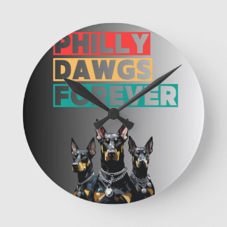 Philly Dawgs Forever Wall Clock – Philly Pride Ronde Klok
