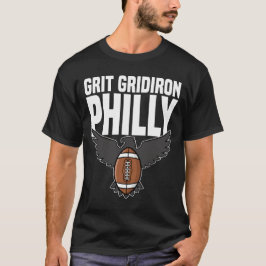 PHILLY GRIT GRIDIRON - PHILADELPHIA FOOTBAL T-SHIRT