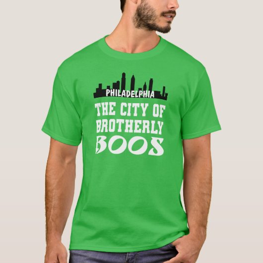 Philly houdt van de stad van Brotherly Boos T-shirt (Voorkant)