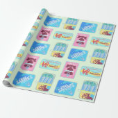 Philly Inpakpapier - Philadelphia Cadeau Bus Fish (Uitgerold)