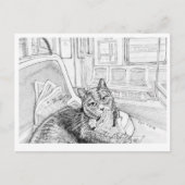 Philly Kat in de Metro (ansichtkaart) Briefkaart (Voorkant)