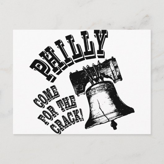 Philly, kom voor de Crack! Briefkaart (Voorkant)