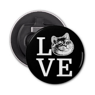 Philly Love Cat Button Flesopener