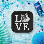 Philly Love Cat Papieren Bordje (Feest)