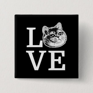 Philly Love Cat Vierkante Button 5,1 Cm