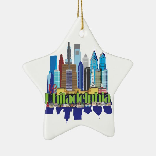 Philly New Icon Keramisch Ornament (Rechts)