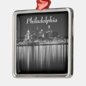 Philly night b/w metalen ornament (Links)