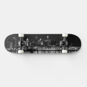 Philly night b/w persoonlijk skateboard (Horizontaal)