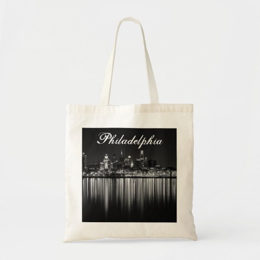 Philly night b/w tote bag (Voorkant)