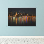 Philly night canvas afdruk (Insitu (Houten vloer))